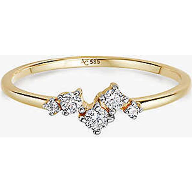 Astley Clarke Womens Yellow Gold Cluster 14ct Yellow-gold and Diamond Promise Ring P - YELLOW GOLD