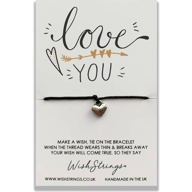 Love You Wish String Bracelet With Lucky Charm Sentimental Gift