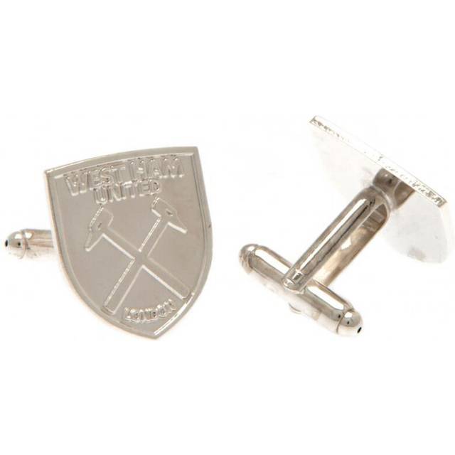 West Ham United FC Crest Boxed Silver Plated Cufflinks