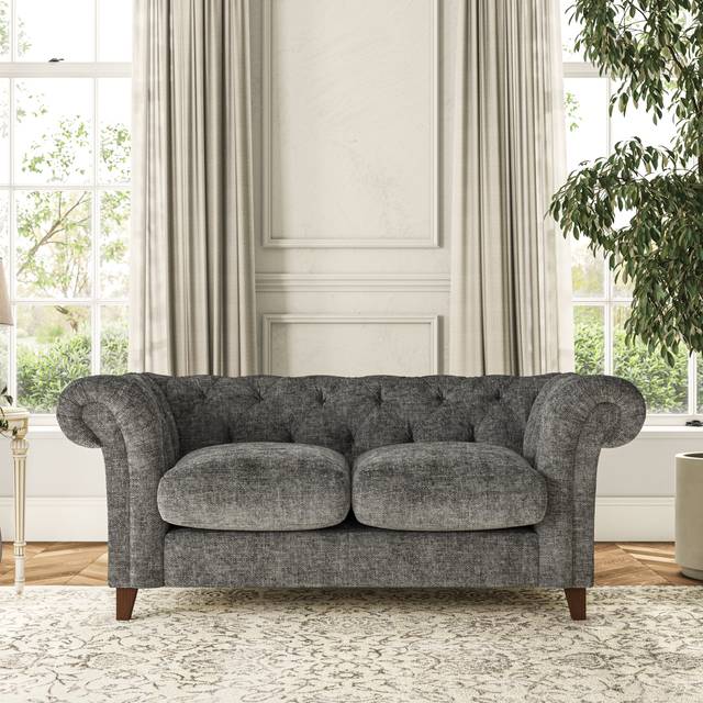 Pimlico Large 2 Seater Sofa - Chunky Chenille Charcoal