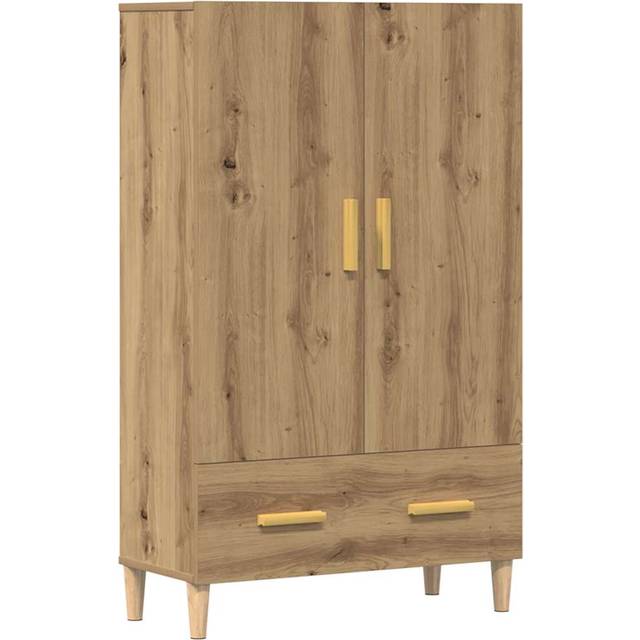 Högskåp artisan ek 70x31x115 cm konstruerat trä