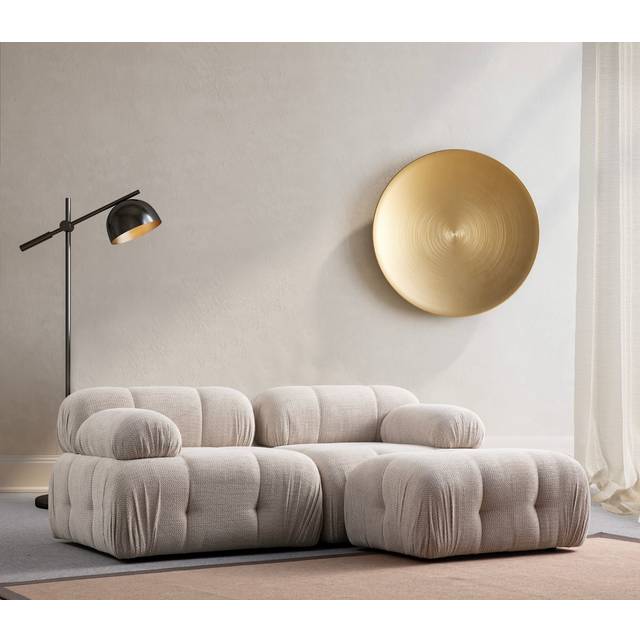 Hanah Home - H&#xF6;rnsoffa Muffin 3-sits - Beige - Divansoffor - Fr&#xE5;n Homeroom