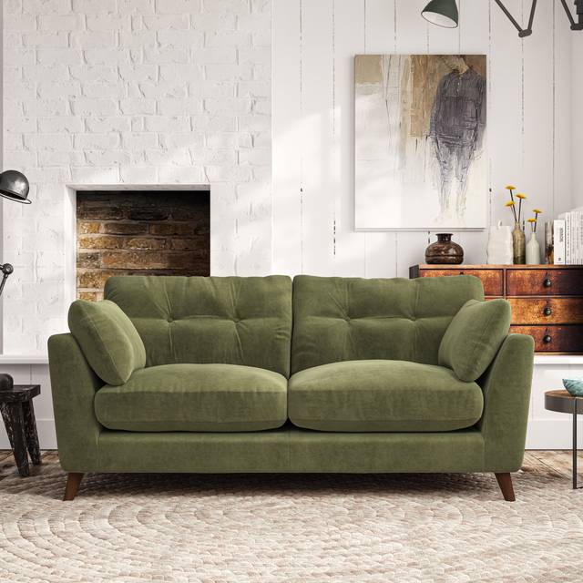 Peyton 3 Seater Sofa - Luxury Velvet Olive