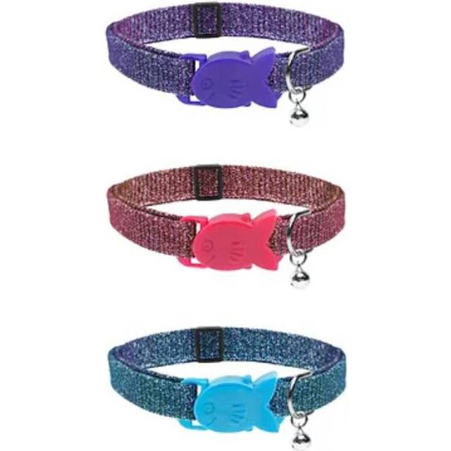 Cat Circus Sparkle Print Safety Cat Collars