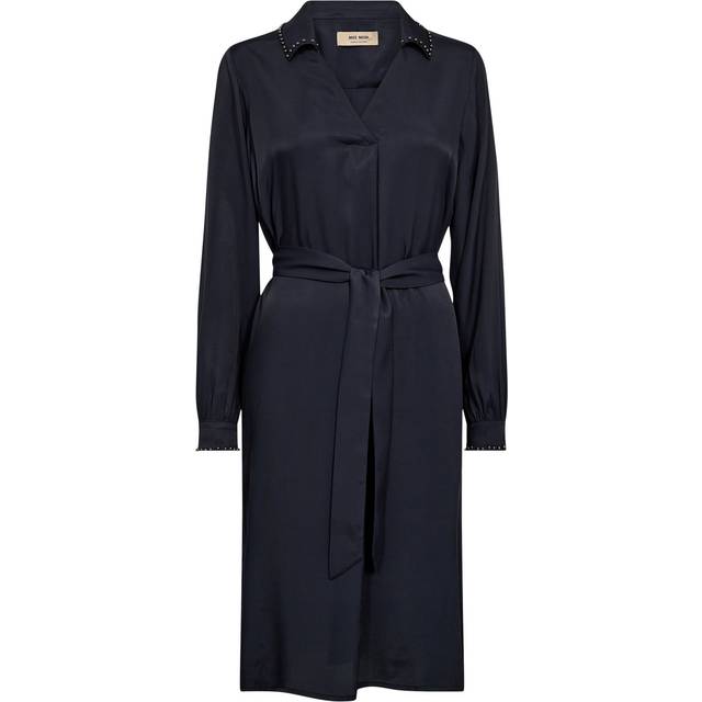 Mos Mosh - MMMaylone Soft Twill Dress - Klänning - Salute Navy - XS