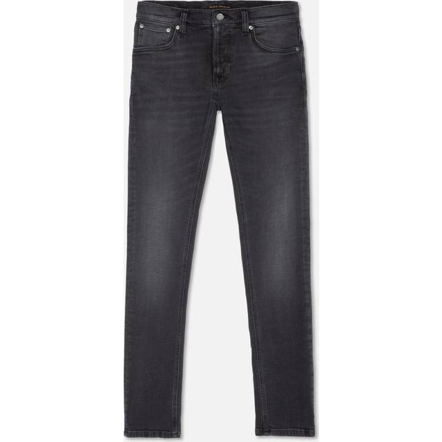 Nudie Jeans Mens Black Blizzard Tight Terry Jean - W36 L32