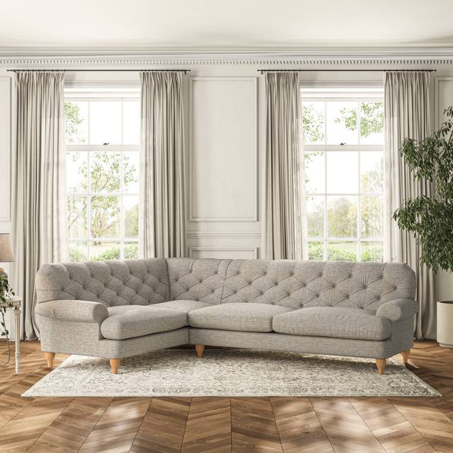 Canterbury 4 Seater Corner Sofa - Chunky Weave Natural