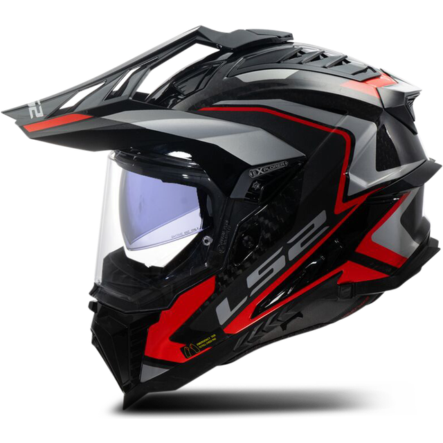LS2 MX701 Explorer C Adventure Helmet Red S (S)