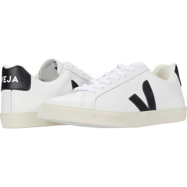 Veja Womens Esplar Logo Trainers - White/Black, White/Black, Size 8, Women