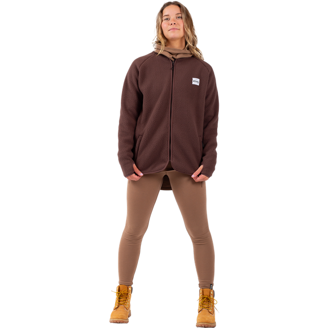 Redwood Sherpa Jacket W Chocolate (XS) - Brun (XS)