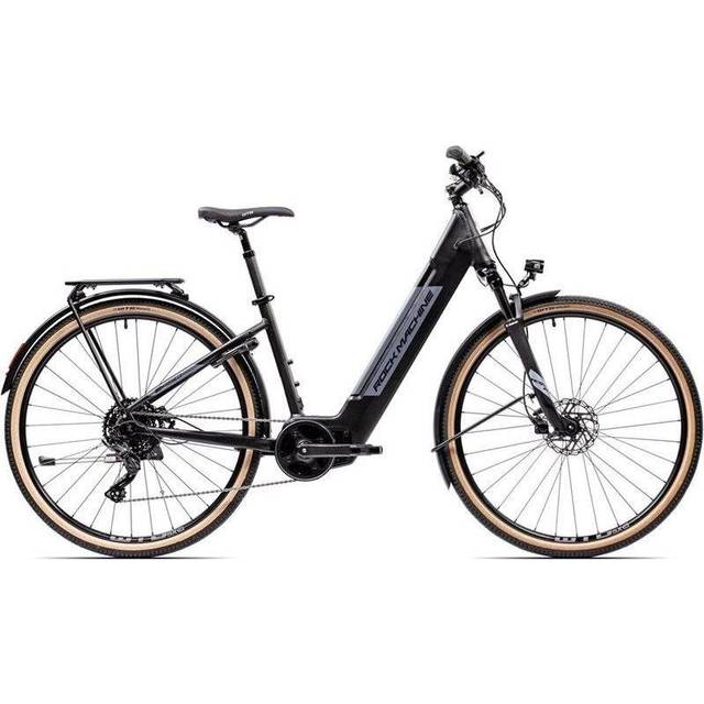 Elcykel Crosshybrid Rock Machine Crossride INT e450 Touring Svart/Grå 2022