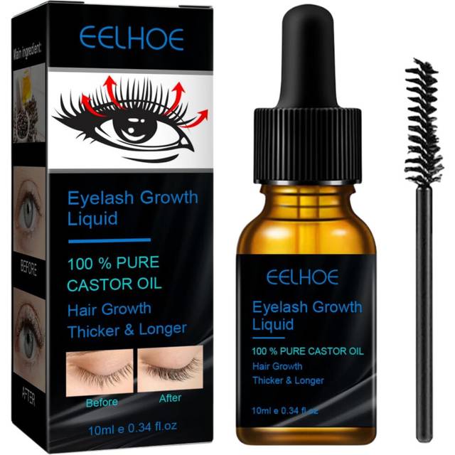 Eyelash Rapid Growth Serum,10ML Eyelash Enhancer Eyelash Serum for Growth&Thickness,Lash Booster Serum with Brush