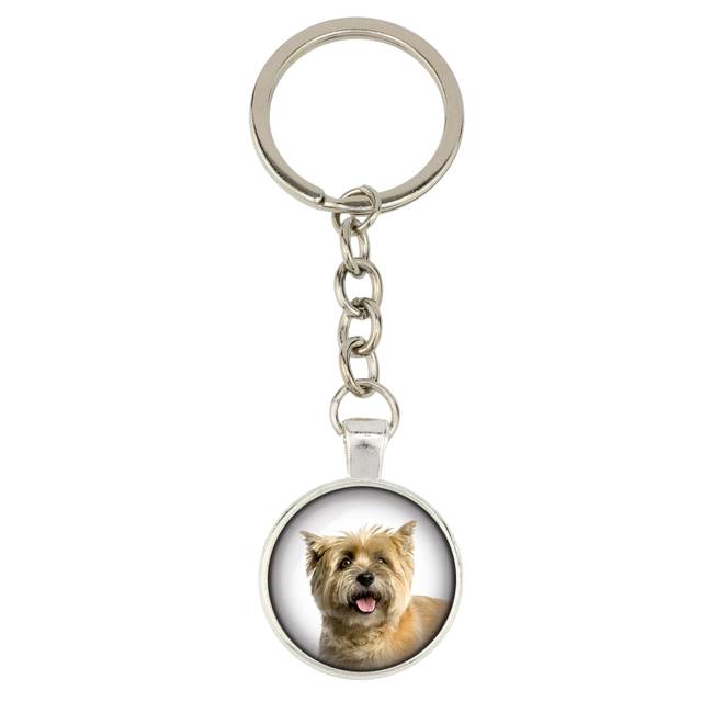 Cairn Terrier - keychain with your photo, key decoration, bag pendant from Art-Dog brand silver