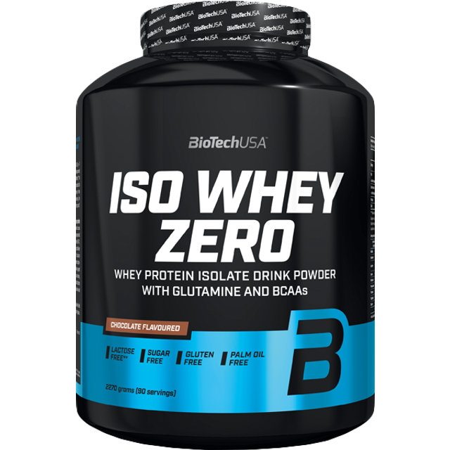 Iso Whey Zero Laktosreducerat Vassleproteinisolat 2270g - BioTech USA Strawberry