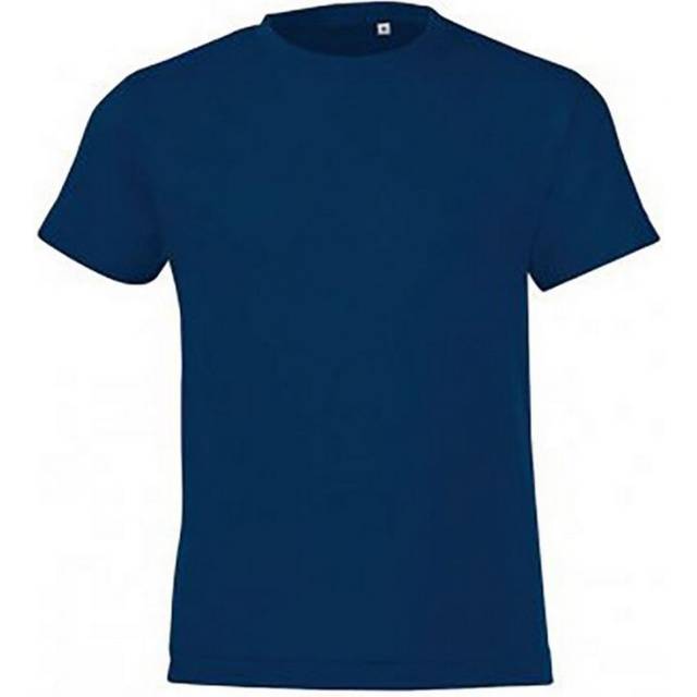 (10 Years, French Navy) SOLS Childrens/Kids Regent Short Sleeve Fitted T-Shirt