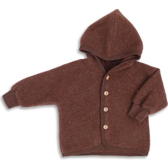 Engel Kinder Kapuzenjacke mit Holzknöpfen Yllejacka Barn Storlek 110/116 Färg brun
