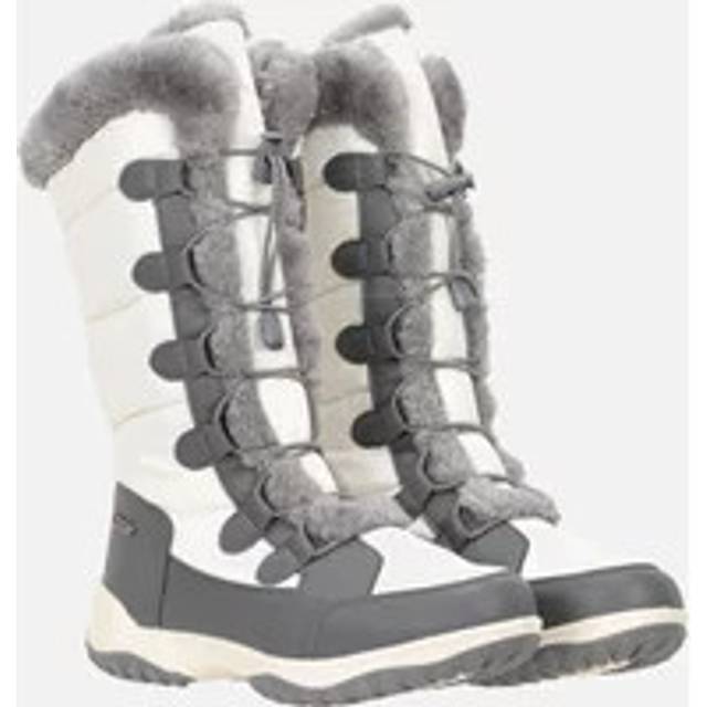 (8 UK, White) Mountain Warehouse Womens/Ladies Snowflake Extreme Long Snow Boots
