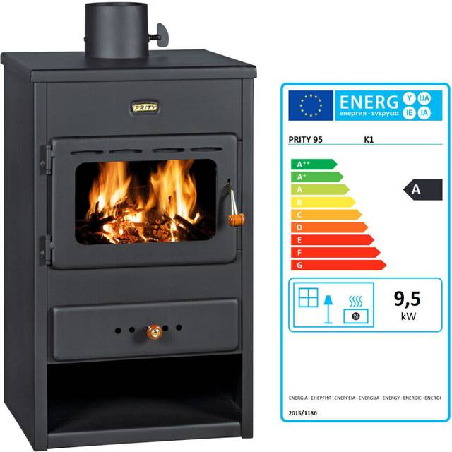 Ority EEK A Öppen spis Prity K1 – 9 kW