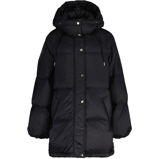MID LENGTH DOWN JACKET, Black, XL