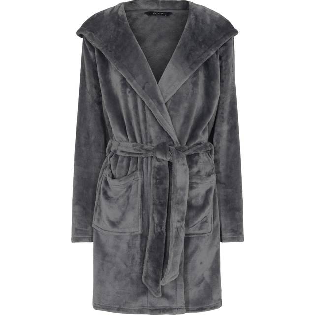 Decoy Short Robe W/hood Från Magasin - Grå (XXL)