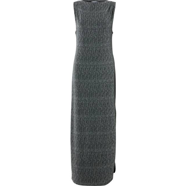 SELECTED FEMME Slfanita Twisted Ankle Dress Black Detail:silver Lurex XS