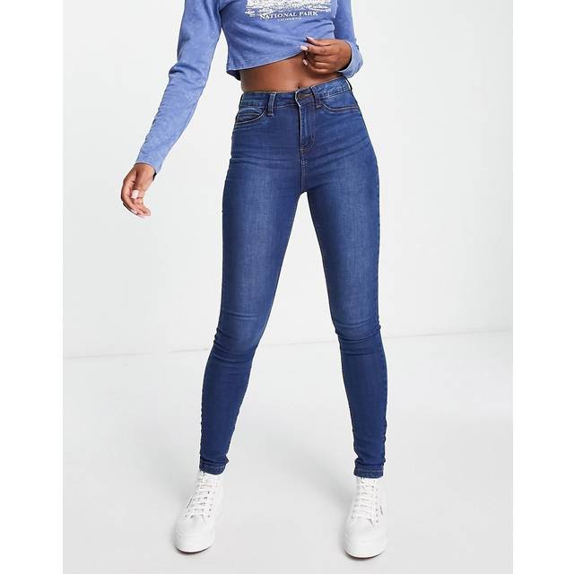 Noisy May Callie High Waist Skinny Vi021mb Jeans Blue 33 / 32 Women