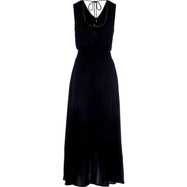 s.Oliver V-Neck Sleeveless Maxi Dress - Black