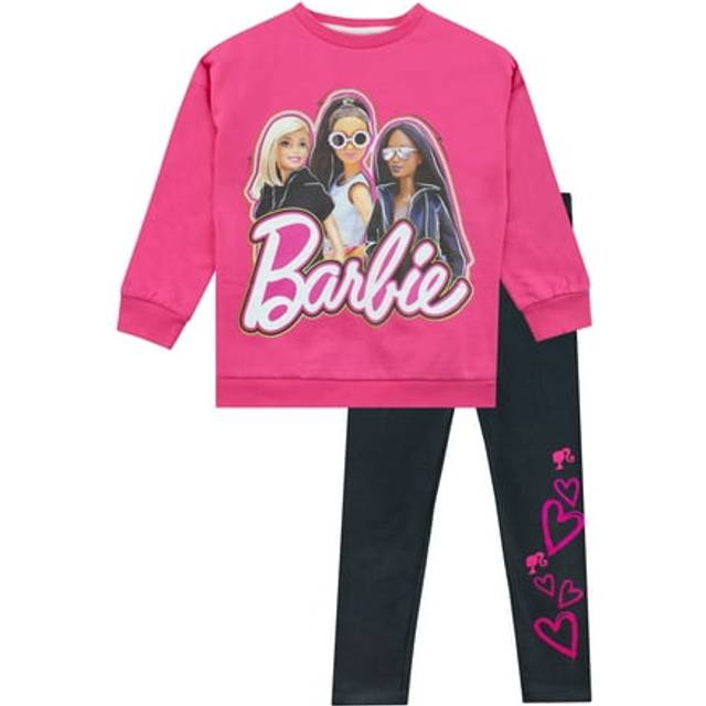 Sweatshirt And Leggings Outfit Set - Pink - 9-10 Years