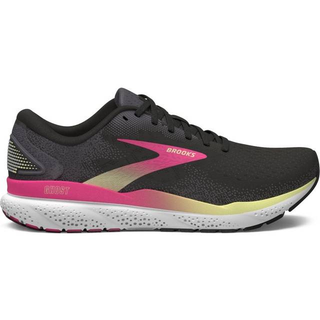 Brooks 1204071D074 Ghost 16 Dam, Svart/Rosa/Gul EU 40, Svart rosa gul, 40 EU