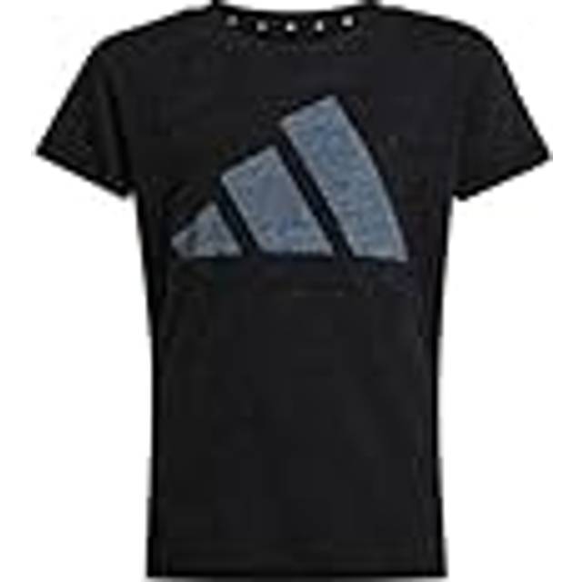 adidas Sportswear Junior Girls Essentials T-Shirt - Black, Black, Size 9-10 Years - 9-10 YEARS