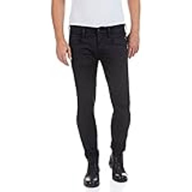 Replay herr Jeans Anbass Hyperflex Re-used, Svart (098 svart), 28W / 34L