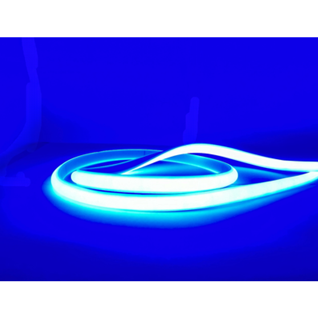 5 m. vattentät Blå Neon COB LED strip - 230V, IP67, 288 LED, 11,5W/m, kan klippas var 10cm