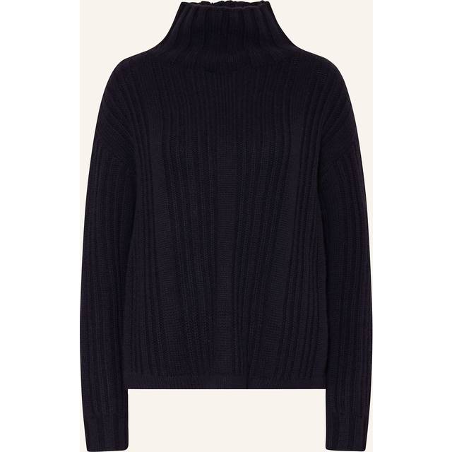 Max Mara, Turtlenecks, female, Blue, L, Vitalba Oversized Mock Neck Jumper