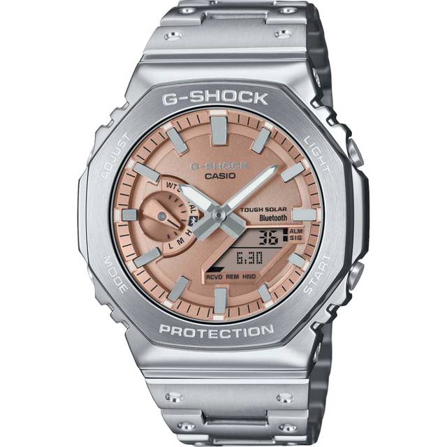 Casio Mens G-Shock Copper Dial Dual Display Smartwatch GM-B2100AD-5AER - Champagne