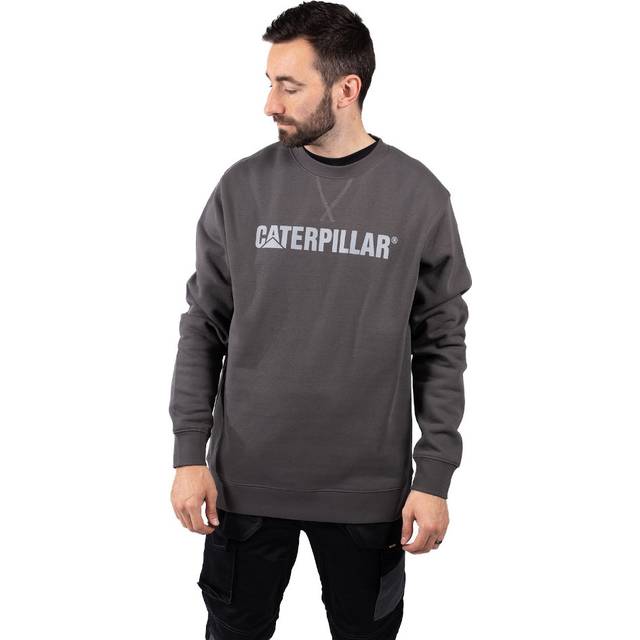 Men's Caterpillar Men's Midweight Crewneck Sweatshirt in Magnet - Grey - Size: XL