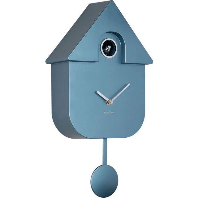 Cuckoo clock, metallic blue