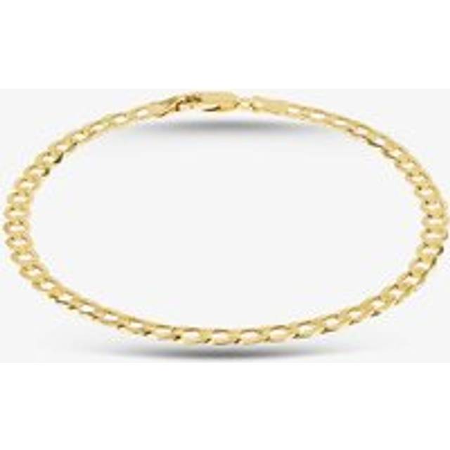 9ct Yellow Gold 8.5 Inch Curb Chain Bracelet HC100-8.5