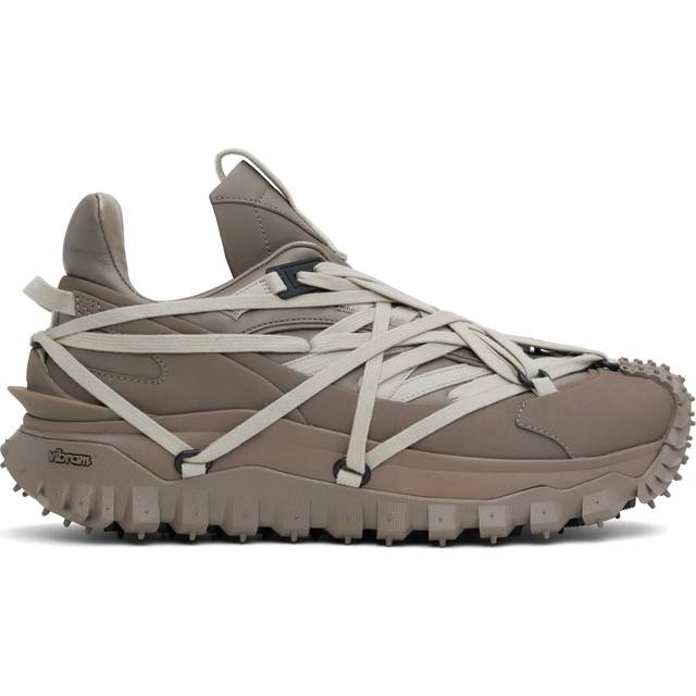 Rick Owens Moncler + Rick Owens Gray Trailgrip Megalace Sneakers - 208 Dust - IT 39