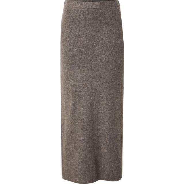 Pcnuna Mw Ankel Slit Knit Skir