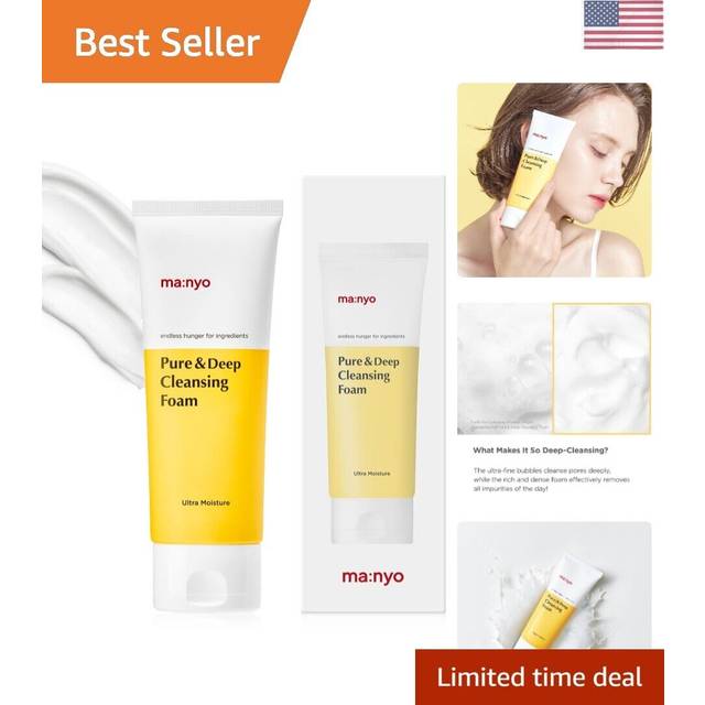 [ma:nyo] Pure & Deep Cleansing Foam (100ml) - 99% Pore cleansing with 10 floral complex and Ceramide ? Elastic & Fine bubbles for Deep cleansing with