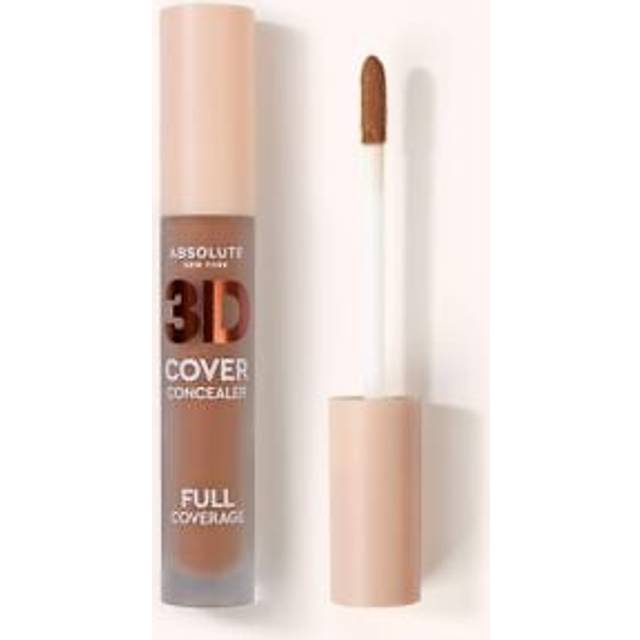 Absolute New York Warm Cocoa 3D Cover Concealer  Full Coverage Concealing Cream for Flawless Skin  Long-Lasting Formula  Ideal for Concealing Imperfec