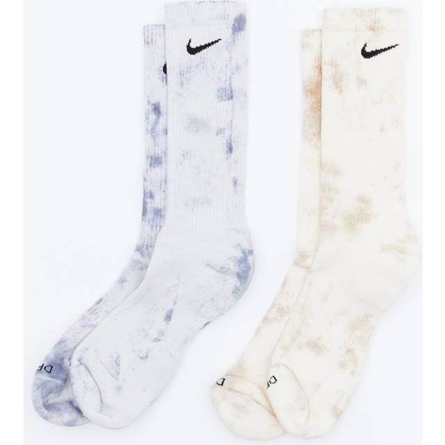 Nike Crew 2 Pack Unisex Socks - Grey - Size 8 - 11