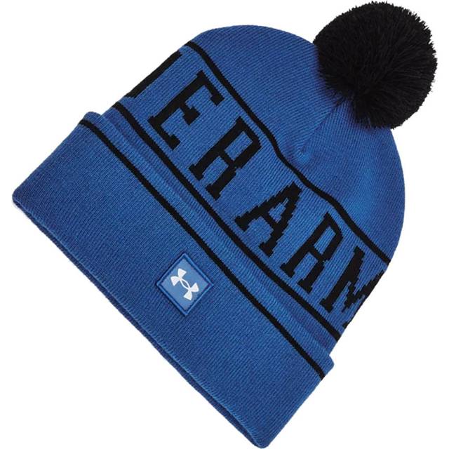 UNDER ARMOUR HALFTIME POM BEANIE - NAVY / BLACK