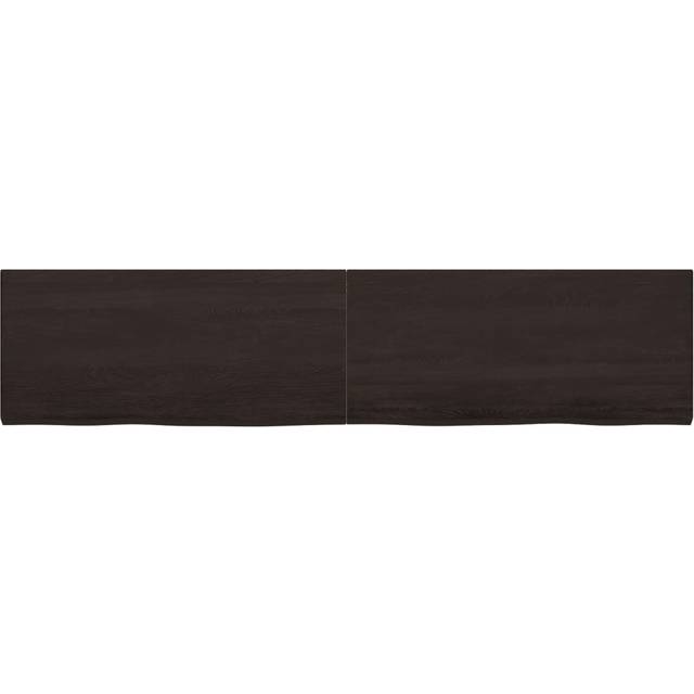 Flagstaff Oak Solid Wood Floating Shelf - Grey (4cm H x 220cm W x 50cm D)