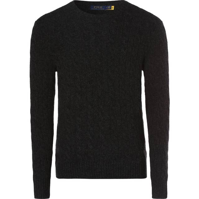Ralph Lauren Cable Knit Jumper Dark Grey