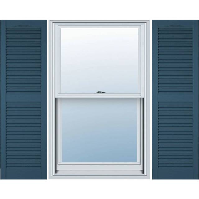 Ekena Millwork LL1S14X04300CB livstid vinyl standard persienner (per par), blå (klassisk blå), B37 x H 3 cm