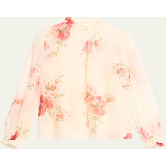 ZIMMERMANN | Lightburst print cotton-blend blouse | Women | 3 - beige (3)