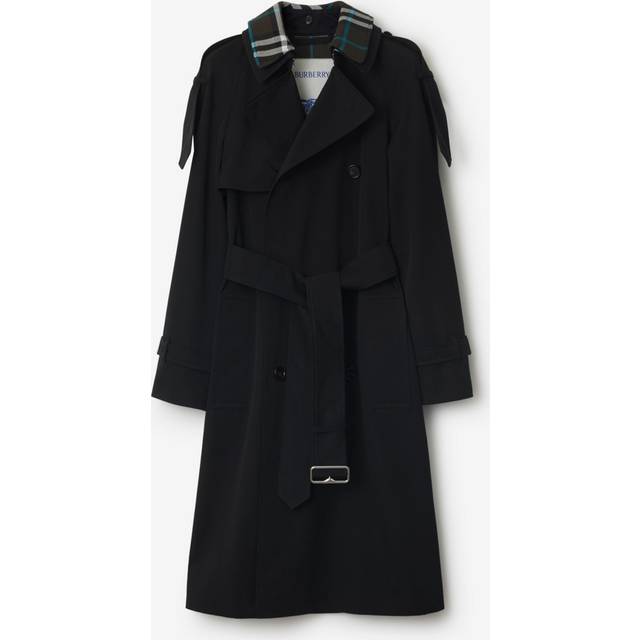 Burberry Women's Cotton Trench Coat in Black | Size 8 | 8096579A1189 (8)