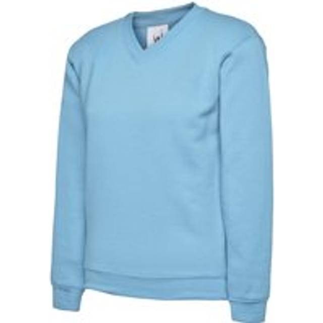 Uneek UC206 Childrens V Neck Sweatshirt Sky 2 Yrs Colour: Sky, Size: 2