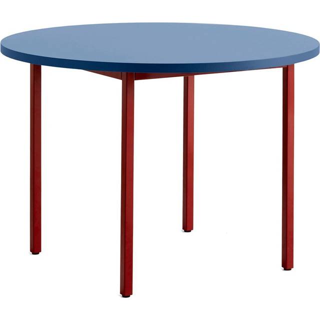HAY - Two-Colour Table 160 Blue / Maroon Red - Matbord - Muller Van Severen - Röd,Blå - MDF/Metall